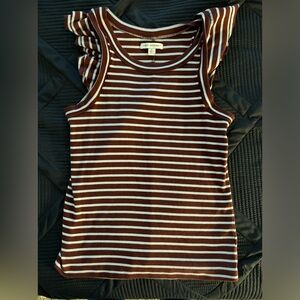 Free Assembly sleeveless striped top size large